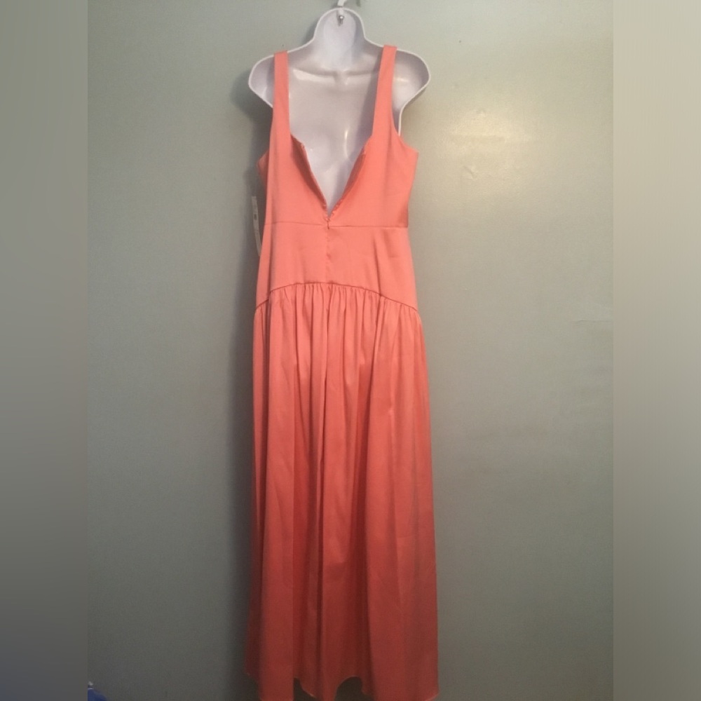 Aidan Mattox Coral Square-Neck Maxi Dress - Picture 6 of 16